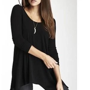 Go Couture Black Drappy Sweater in Black Size Large